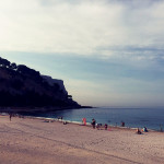 Der Strand von Cassis an der Cote d'Azur